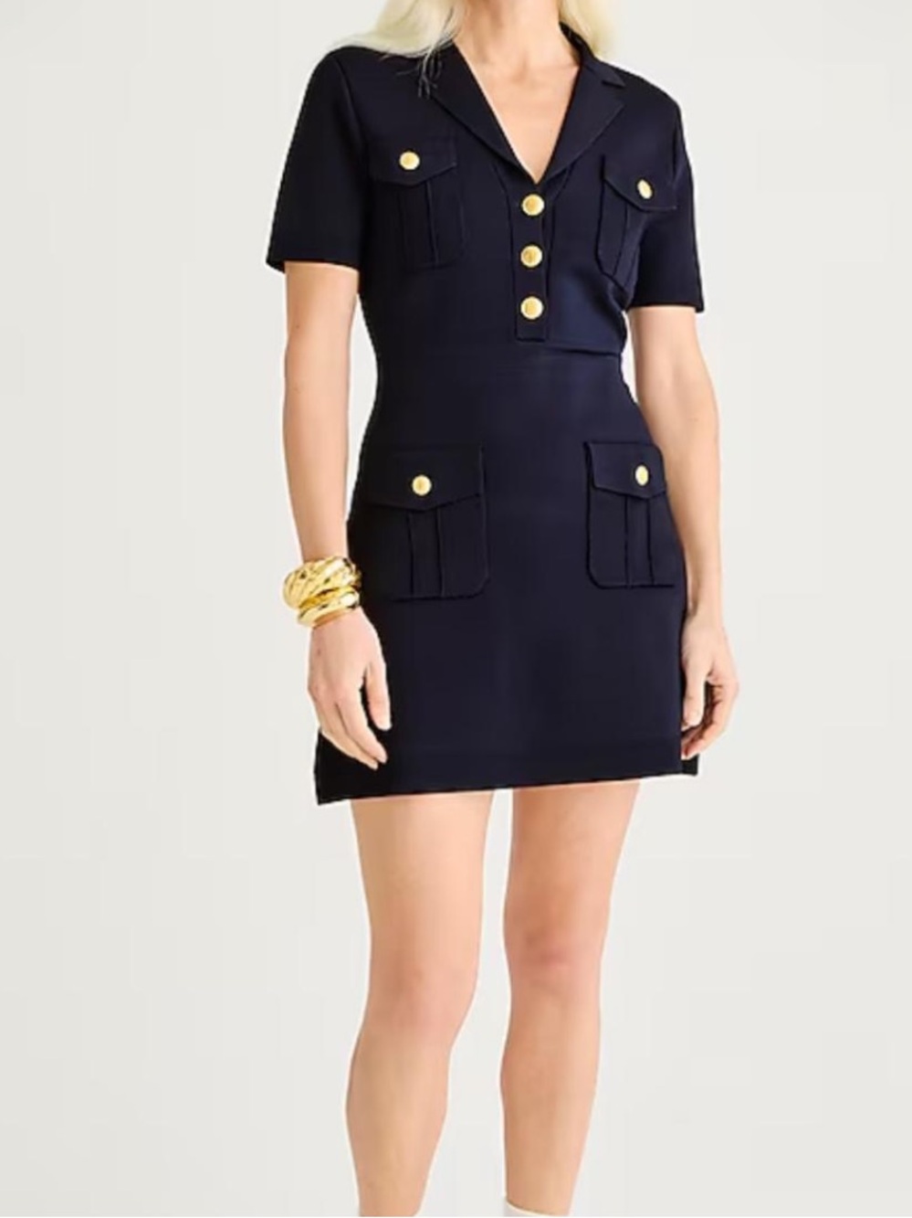 J. Crew Navy Lady Jacket Sweater dress